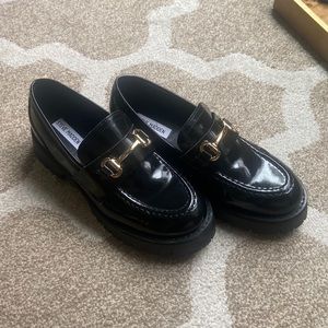 Steve Madden Lando Black Leather Loafer